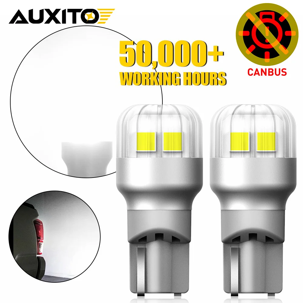 

AUXITO 2 шт. Canbus T15 W16W WY16W Светодиодные лампы резервного фонаря заднего хода 921 912 Светодиодные лампы без ошибок 6000K Белый для Nissan VW Mazda Kia