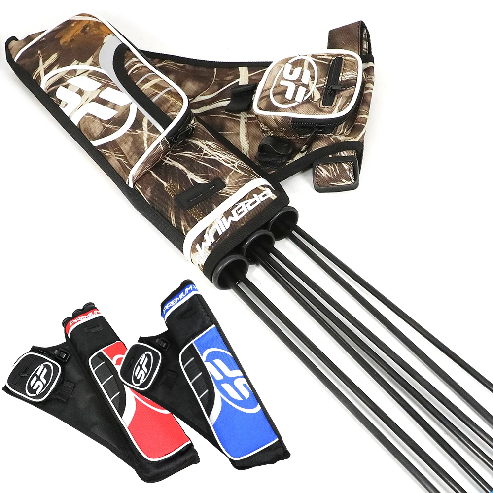 

1pc Multi-Color Nylon Fiber Durable Triple-barreled Arrow Quiver Outdoor Hunting Shooting Bow Accessories Can Hold 20-30 Arrows