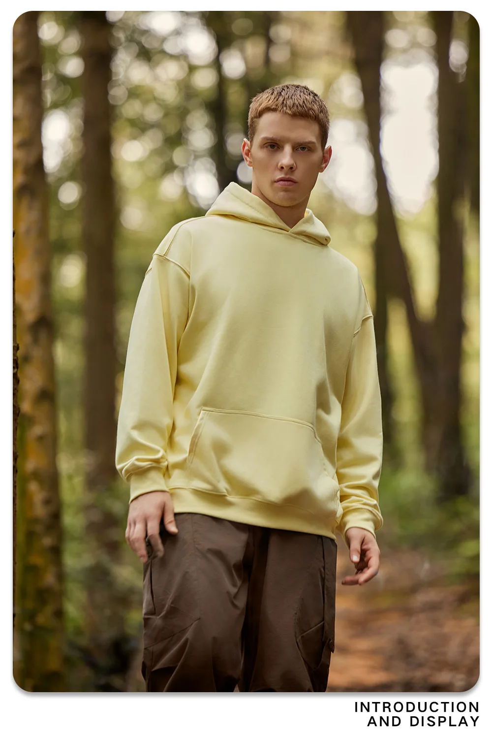 IEFB New Autumn Men's Sweatshirts Hooded Solid Color Lager Pocket Casual Thick Menswear Loose Pullover Male Hoodies 9W424