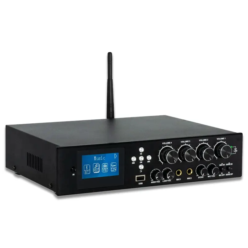 

TianlaiTL-JX600 Professional Audio 4Channel Sound Amplifier 4-Channel 2.1 Channel Stereo Power Receiver Amplifier With Bluetooth