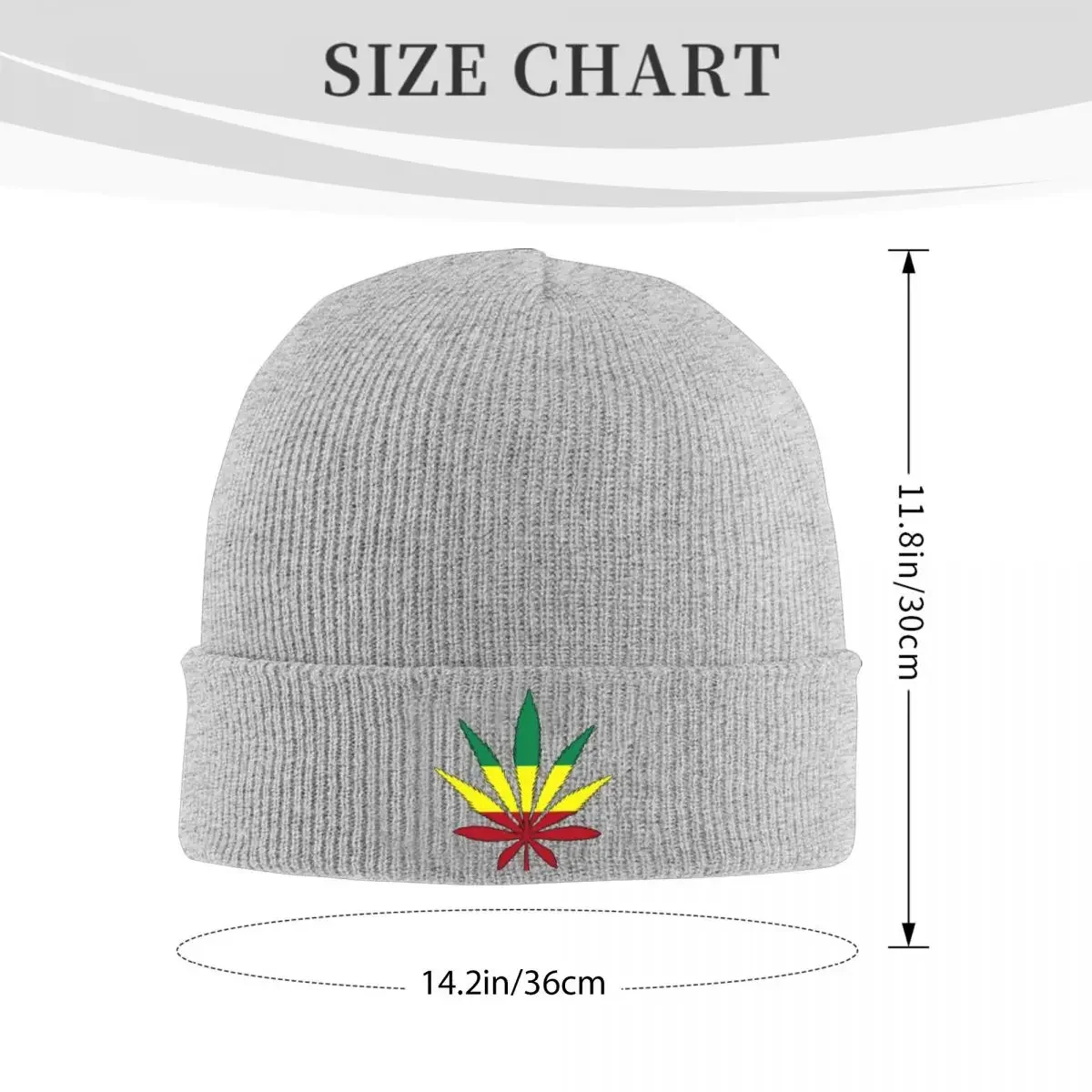 New Hemp Leaf Jamaica Flag Warm Knitted Cap Winter Knit Bonnet Hat Skullies Beanies Hip Hop Caps for Unisex