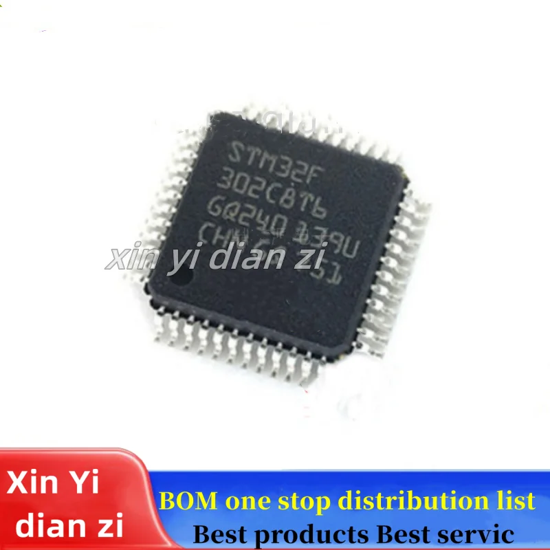 1pcs/lot STM32F302C8T6 STM32F302 QFP microcontroller ic chips in stock