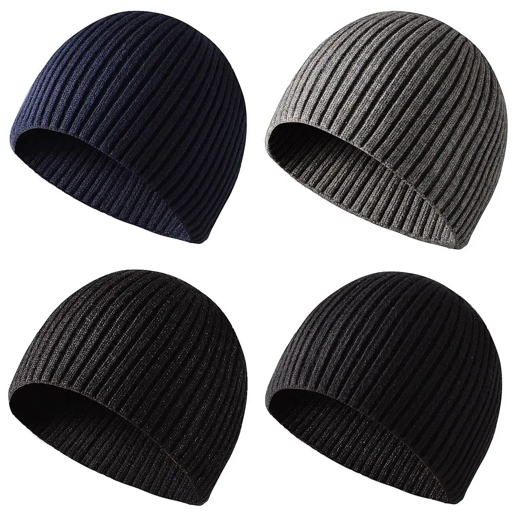 Bonés de gorro de malha casual para mulheres e homens, gorro feminino mais quente, chapéus para senhoras, chapéus novos para outono e inverno