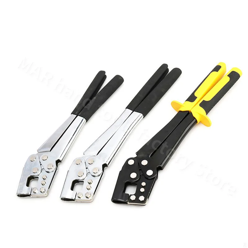 Alloy Steel Keel Clamp Pliers Rivet-free Metal Crimper Joiner Forceps Handle Fastening Non-Slip Punching Pliers Metal Keel Clip