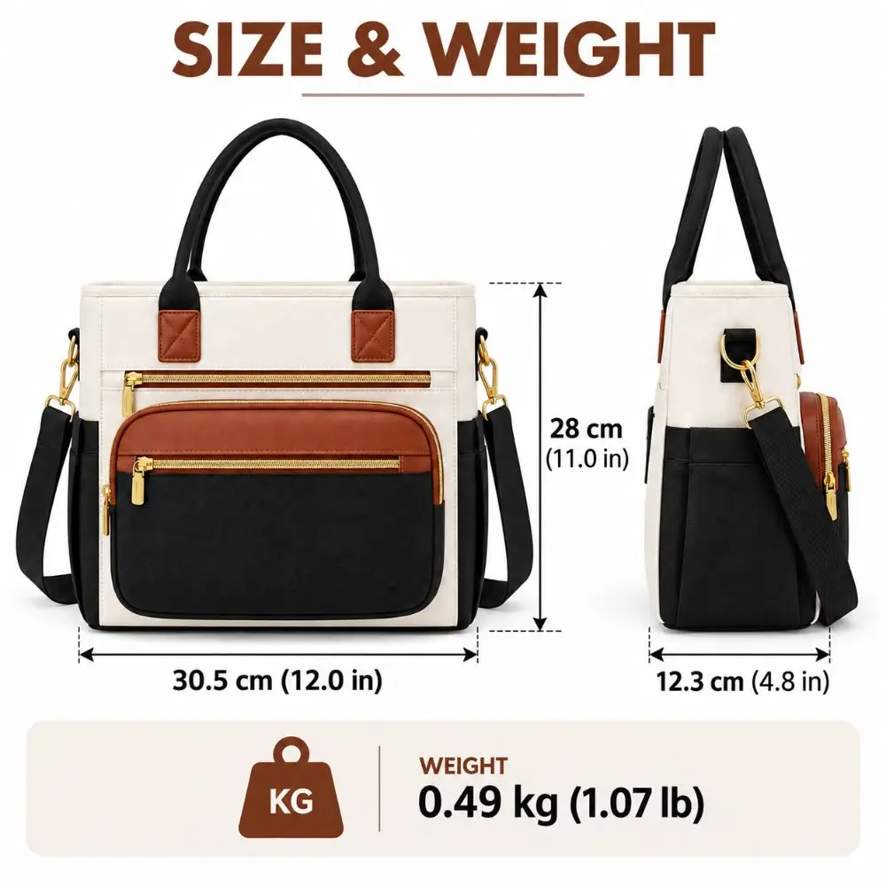 Thermal Insulation Insulated Lunch Bag Leakproof Wide Opening Food Carrier EPE Padding Detachable Strap Insulated Lunch Tote