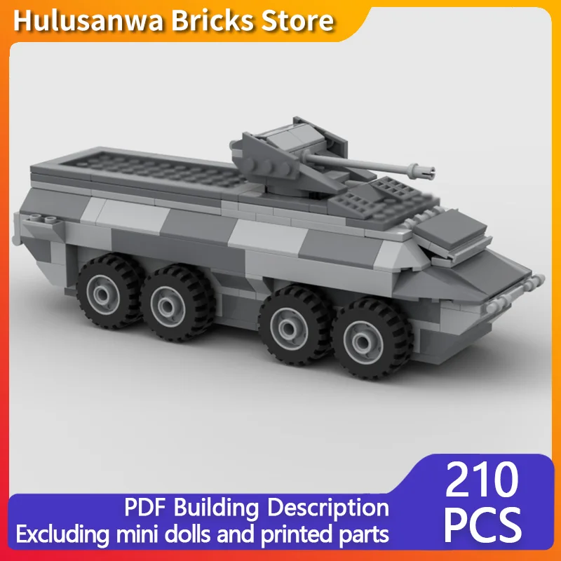 

Armored Personnel Carrier Model MOC Building Bricks War Equipment Modular Technology Gifts Holiday Assemble Children Toys Suit
