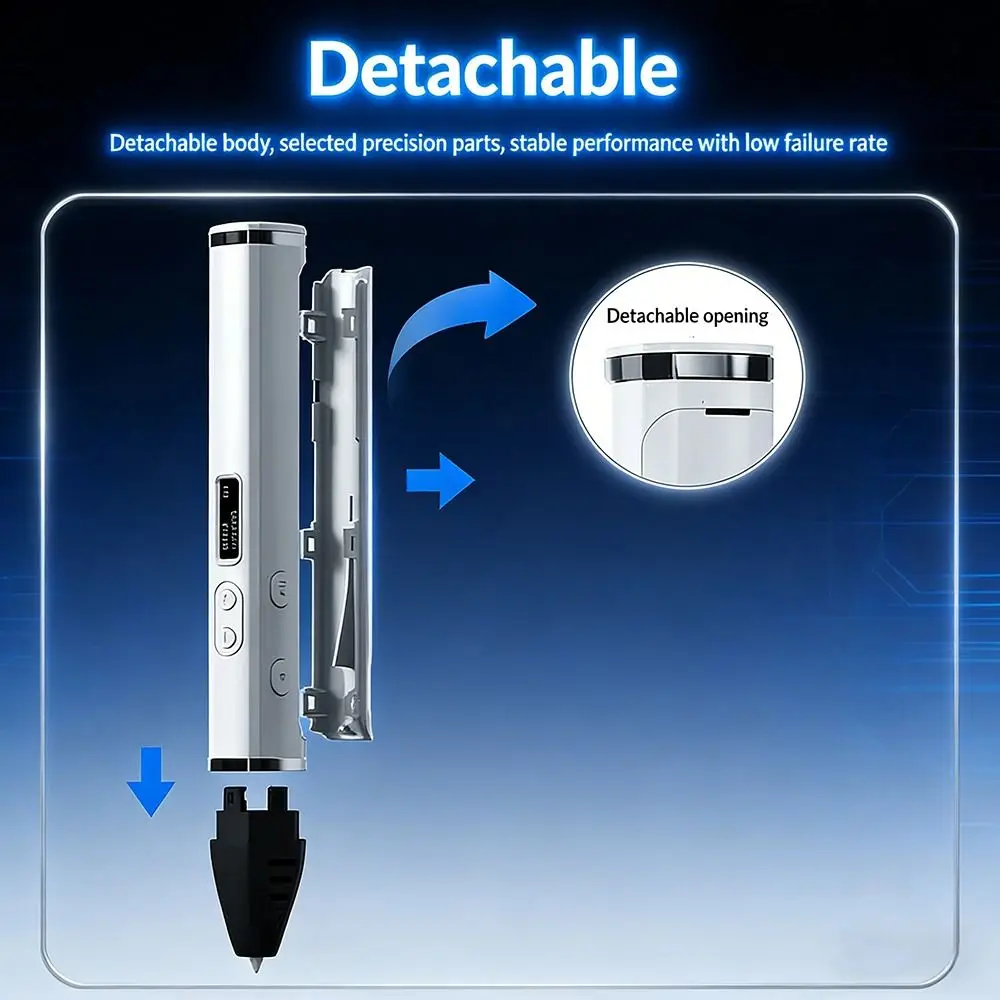 

Professional OLED Display 3D Printing Pen Temperature Control DIY Doodling Pen Fast Extrusion PLA Filament Pen Gift