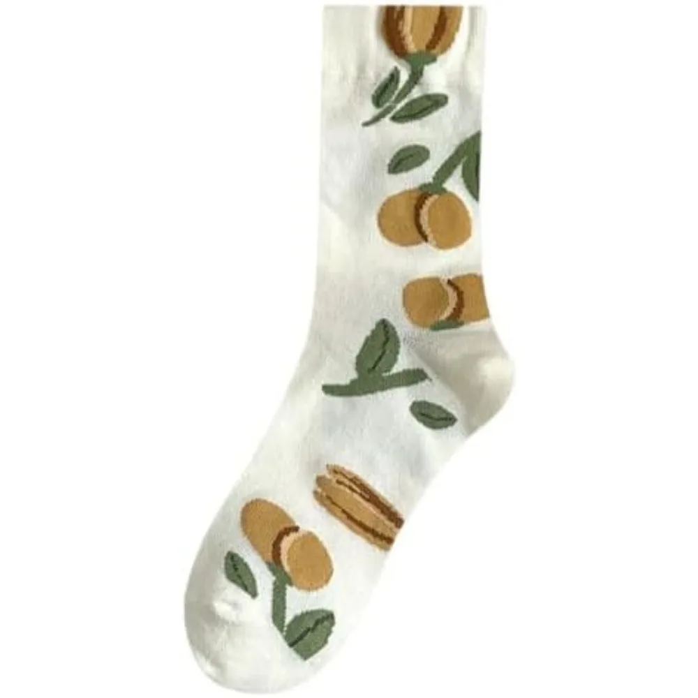 جوارب قطنية لطيفة للنساء والفتيات خمسة أزواج من الجوارب الرياضية والارتداء اليومي