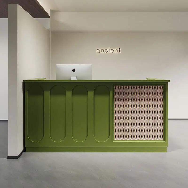 

Стойка регистрации во французском стиле, бар из ротанга, магазин одежды, касса, стойка регистрации в древнем стиле, офисная мебель Mostrador