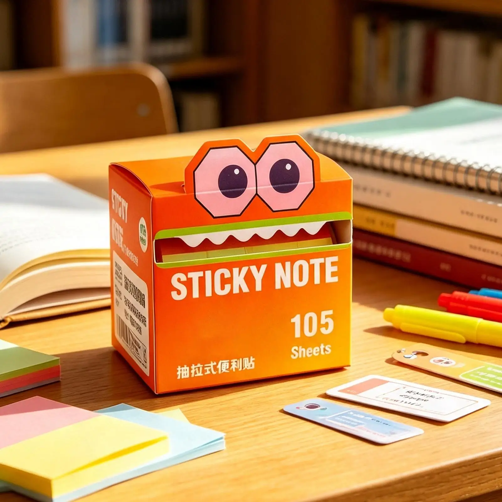 Transparent Sticky Notes 7 Colors 105 Sheets Pull-Out Gradient Office Sticky Notes For Memo Marking Home School Office Students