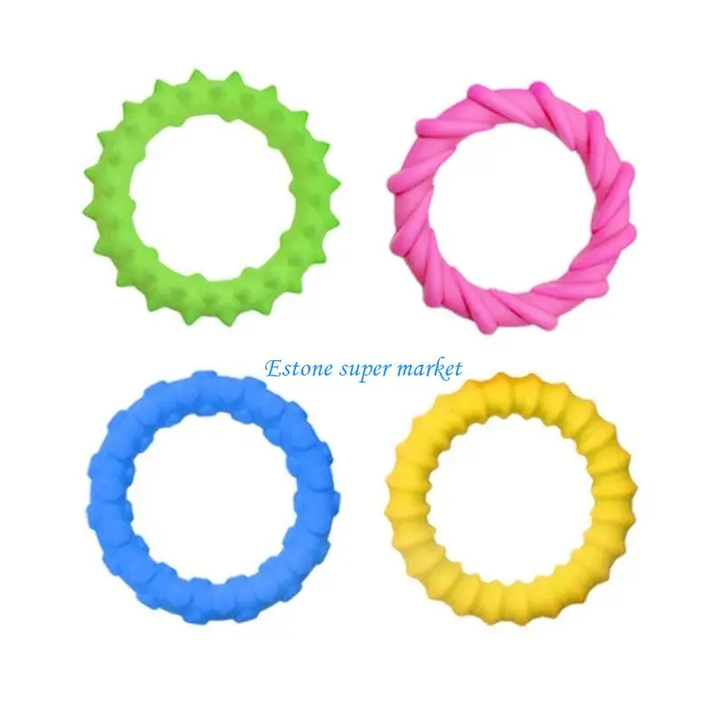 090B 4Pcs Sensory Texture Wristband Set for Stress Management Student Hand Relaxing