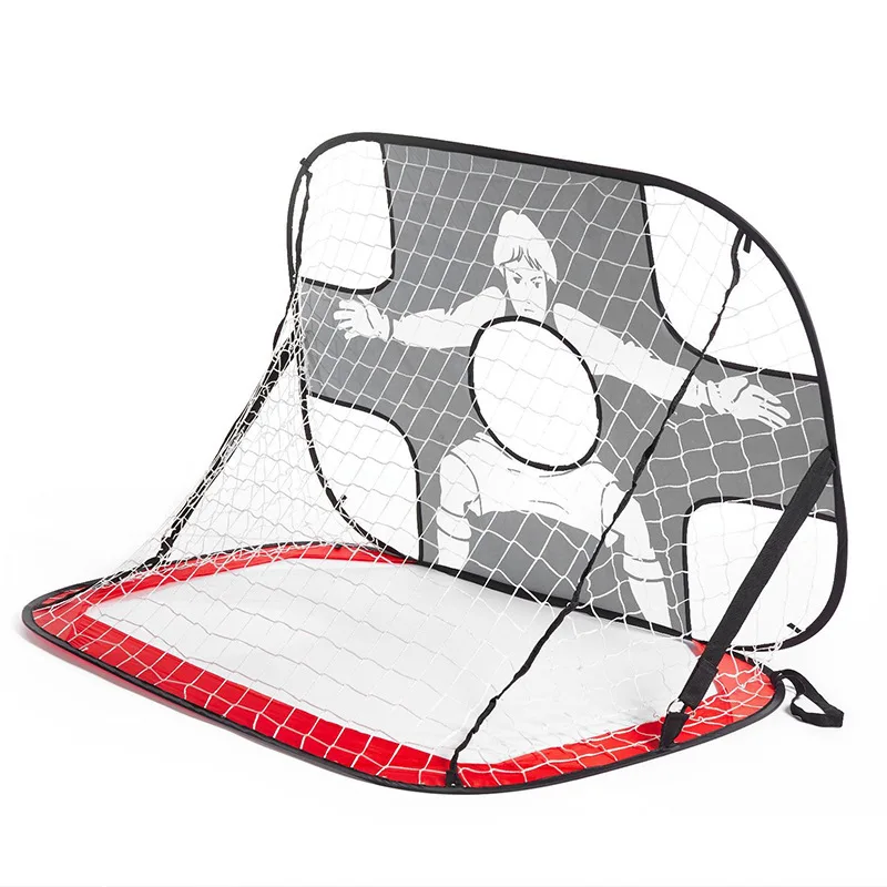 Marco de pelota de portería de rebote portátil para niños, juegos al aire libre, entrenamiento plegable, tiro, objetivo de tiro, portería de fútbol para niños