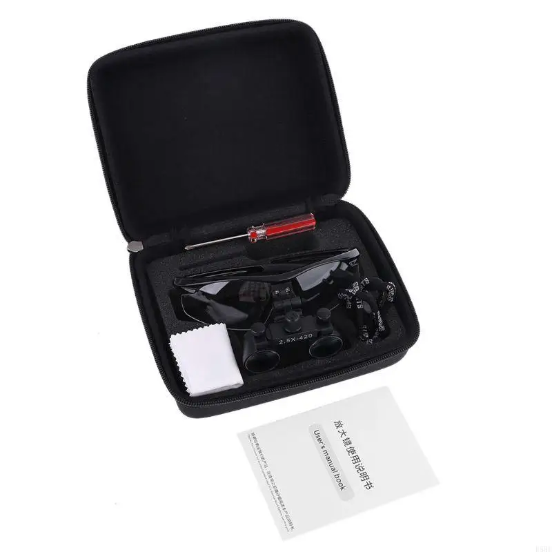 

E5BE 2.5X 3.5X Dental Loupe Binocular Magnifier Operation Loupes Metal Frame