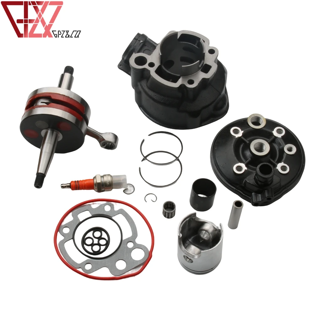 90cc 49mm Big Bore Cylinder Kit & Racing Crankshaft For Aprilia AF1 MX RS 50 RX Enduro Special Engine Tuono 50cc AM4 AM5 AM6 2T