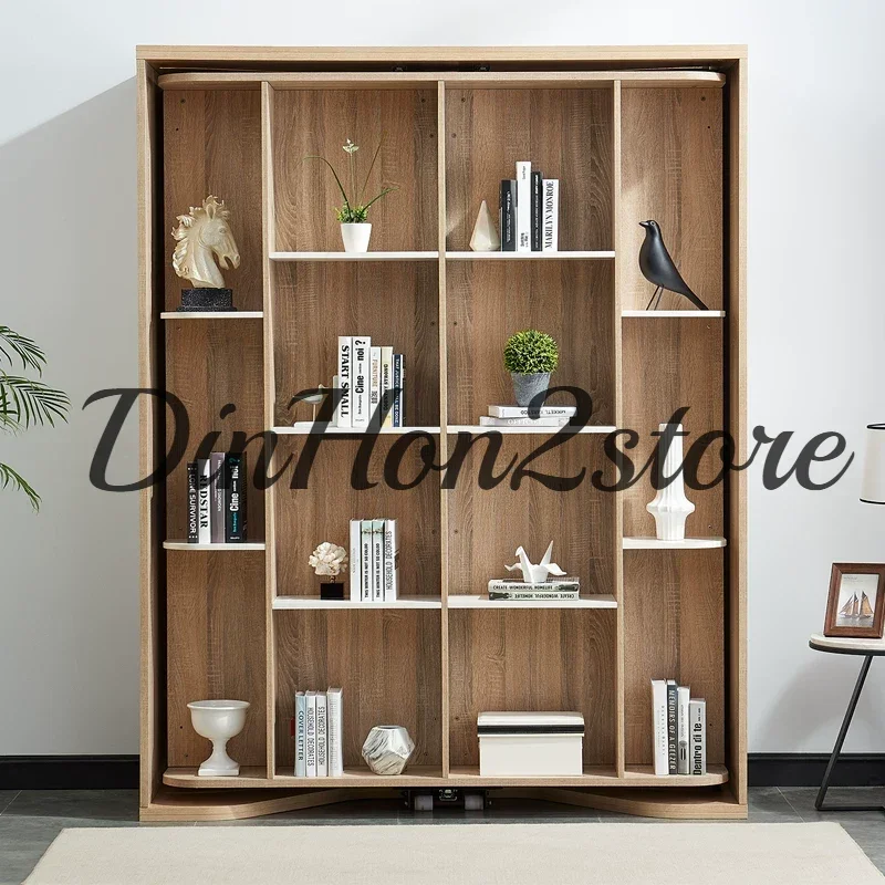 Rotating folding invisible bed Small apartment Flip wall folding bed Wall bed Study rotating Wall Hardware accessories