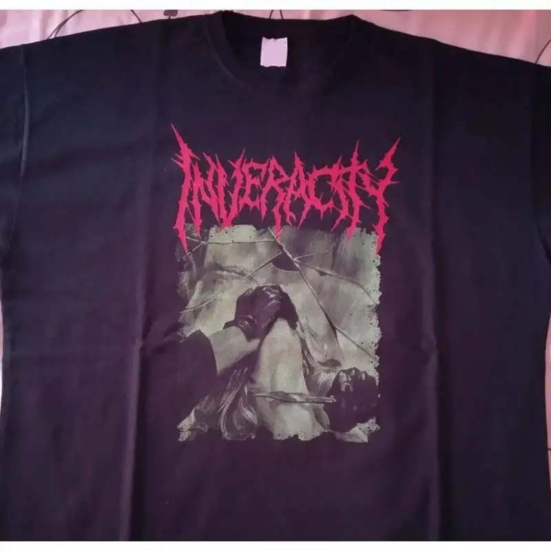 بيع طبعة جديدة دائرة Inveracity من الانتحال تي شيرت الرجال النساء #1