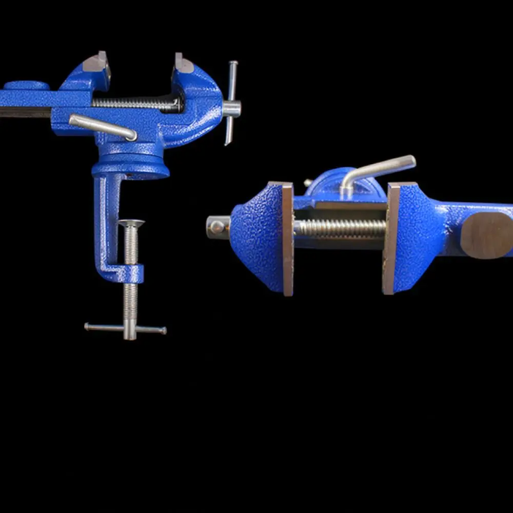 Heavy Duty Desktop Vise Universal Swivel Base Clamp Precision Manual Hand Tool For Home Hobbyist Model Making Work