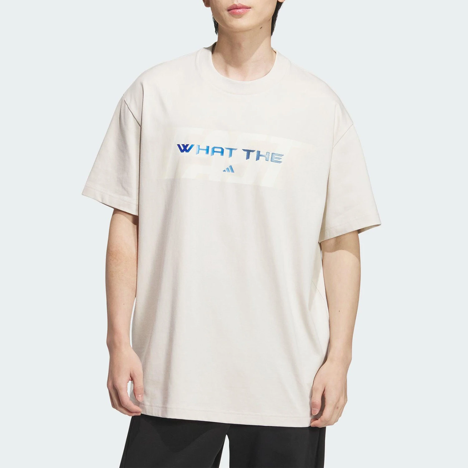 

Adidas подлинный Лето 2025 г., мужская трикотажная дышащая свободная посадка с коротким рукавом KA2293