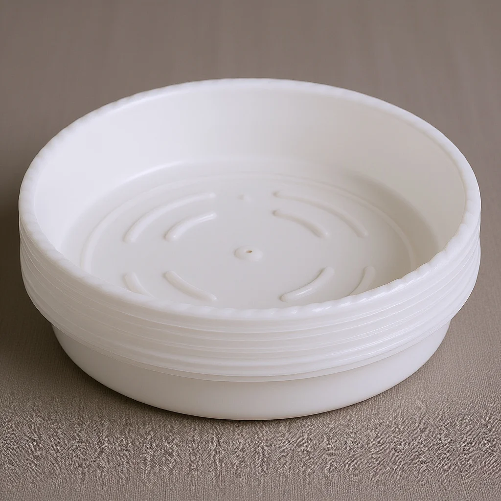 

6Pcs Clear Plant Saucer Plastic Round Drip Tray Indoor Flower Pot Water Catcher Plate Garden Planter Drainage Base