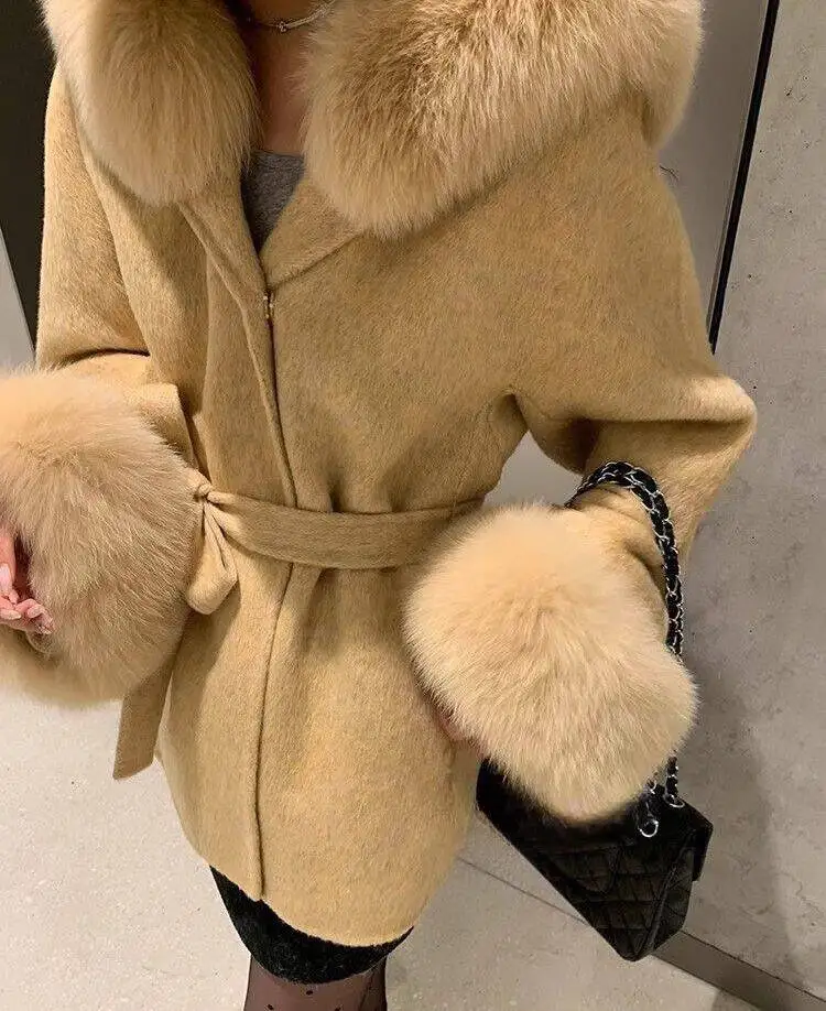 

Шерстяные пальто, женское шерстяное пальто с принтом, осеннее пальто с зубчатым воротником «елочка», элегантное офисное женское пальто во французском стиле для зрелых женщин, конференция