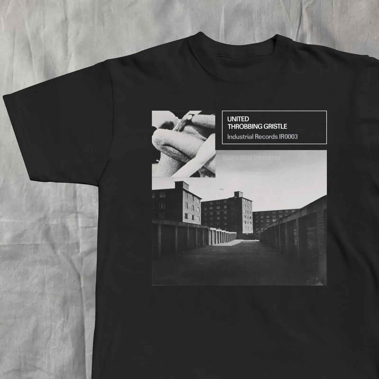throbbing gristle T Shirt avant garde industrial tee vintage Washed Slightly Versatile Stylish Breathable Casual homme