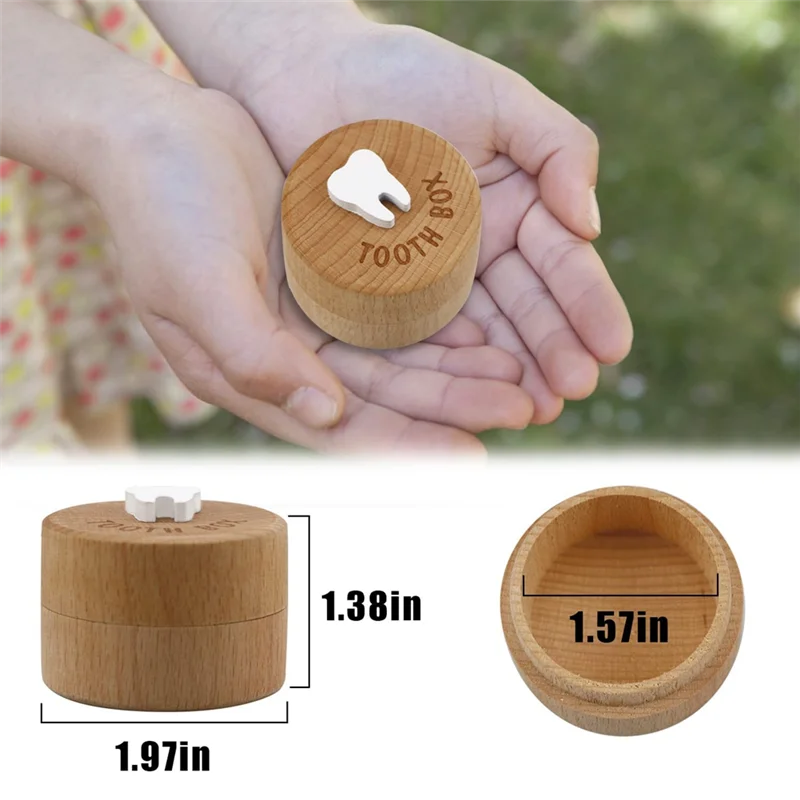 F-F صندوق جنية الأسنان ثلاثي الأبعاد صندوق خشبي منحوت صندوق جنية الأسنان ملحقات الديكور لصبي أو فتاة #6