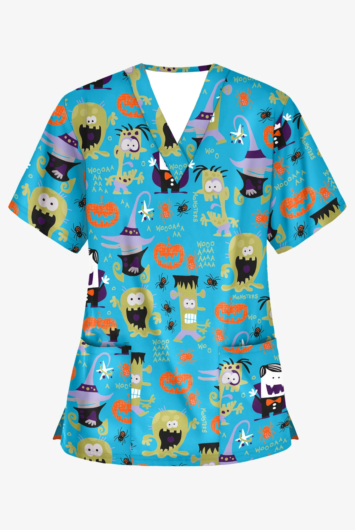 Uniforme da infermiera top con scollo a V uniforme da lavoro da infermiera animale Cartoon Sew Hospital Ladies Clothes Pocket maglietta estiva 2023 da donna