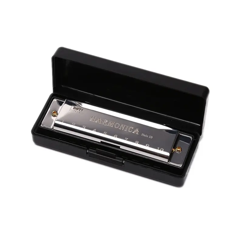 10 Lỗ Harmonica Miệng Organ Câu Đố nhạc cụ người mới bắt đầu giảng dạy chơi Quà tặng đồng lõi nhựa Harmonica Harp