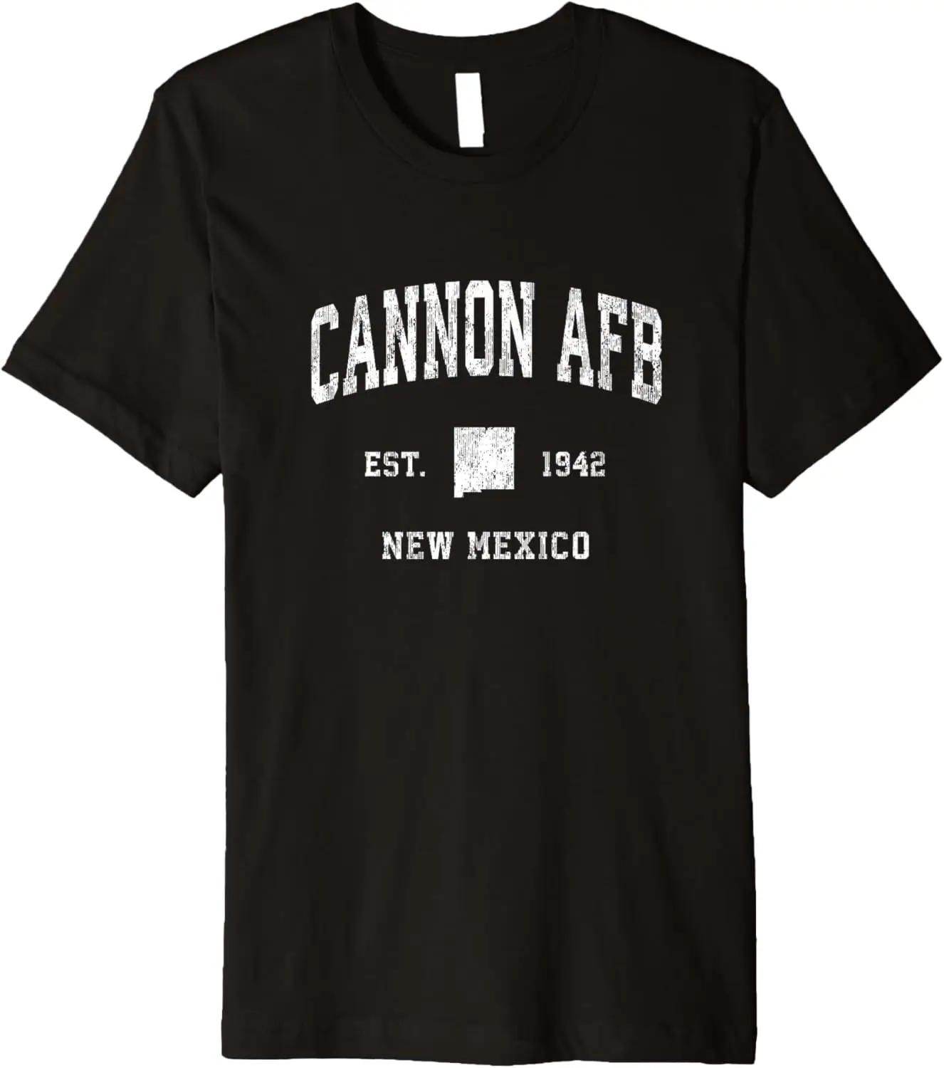 

Cannon AFB New Mexico NM Vintage Athletic Sports Design Premium T-Shirt
