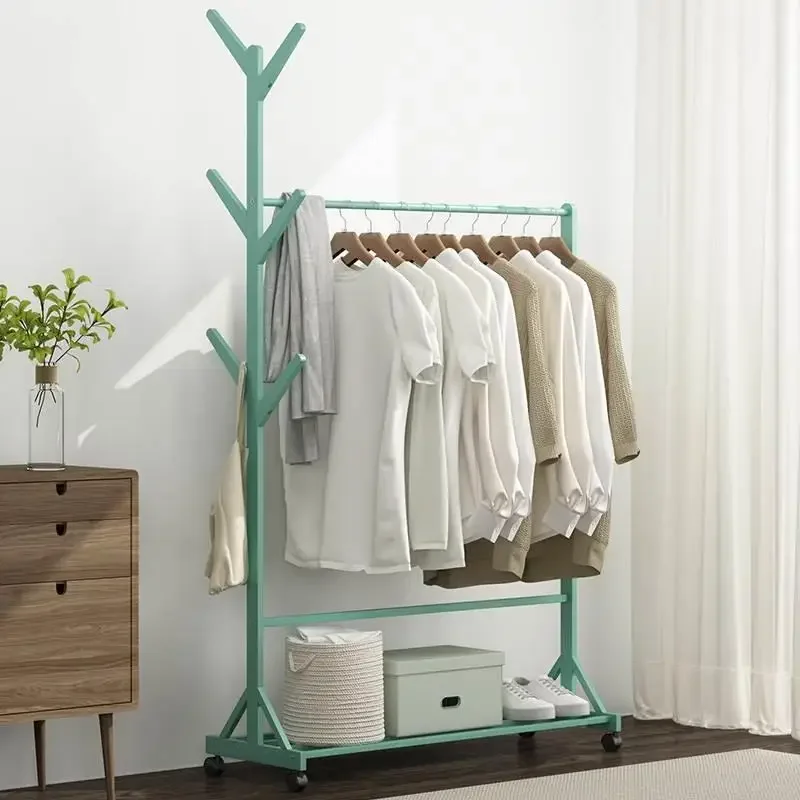 Minimalist Plastic Coat Rack Storage Garment Place Saving Clothes Drying Rack Standing Floor Burro Ropa Perchero Home Furniture