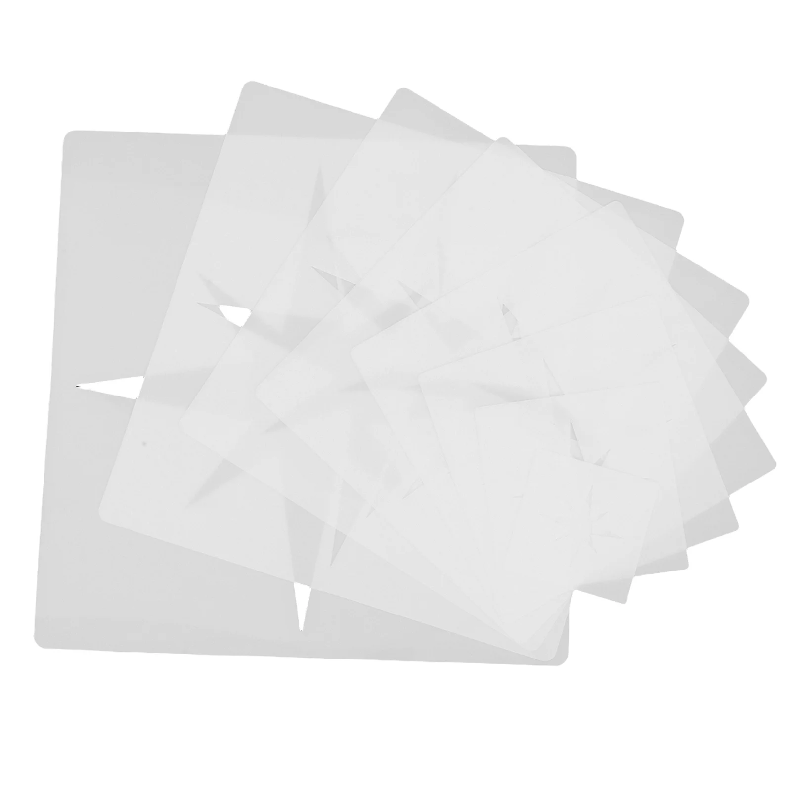 

8pcs Painting Template Reusable Plastic Star Stencil For Wall Floor Wood Fabric Craft Diy Art Projects Drawing Stencils