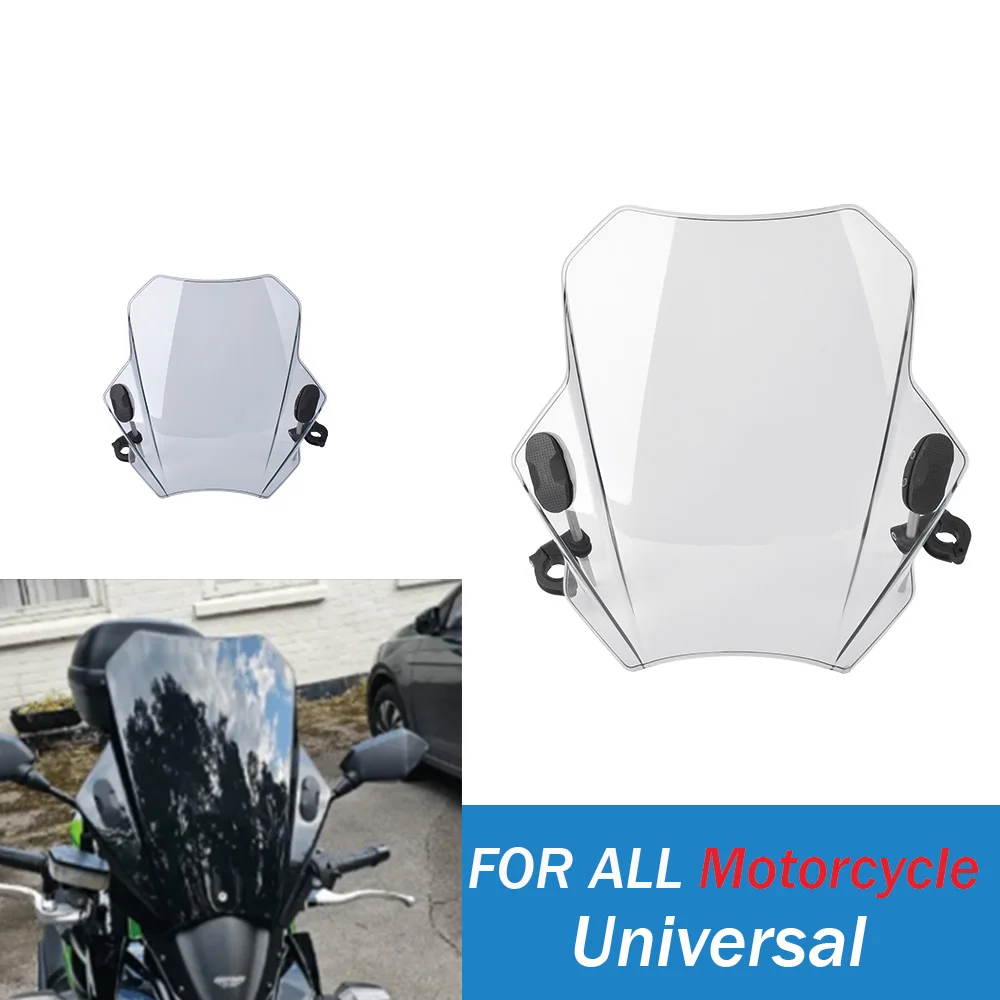 

Universal Windscreen Deflector Motorcycle Wind Deflector Shield Screen For MT09 10 07 03 25 GSXS Motorcycle Accessories ﻿ ﻿