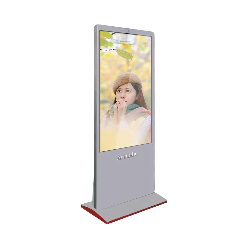 55inch Outdoor Floor Standing LCD Bus Station Advertising Display Digital Signage Screen With High Brightness