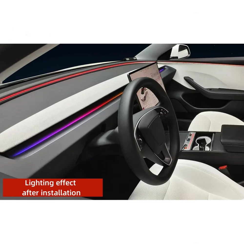 Per Tesla Model 3 highland center console dynamic atmosphere light illuminazione interna automobilistica luce ambientale 1:1 mold new auto