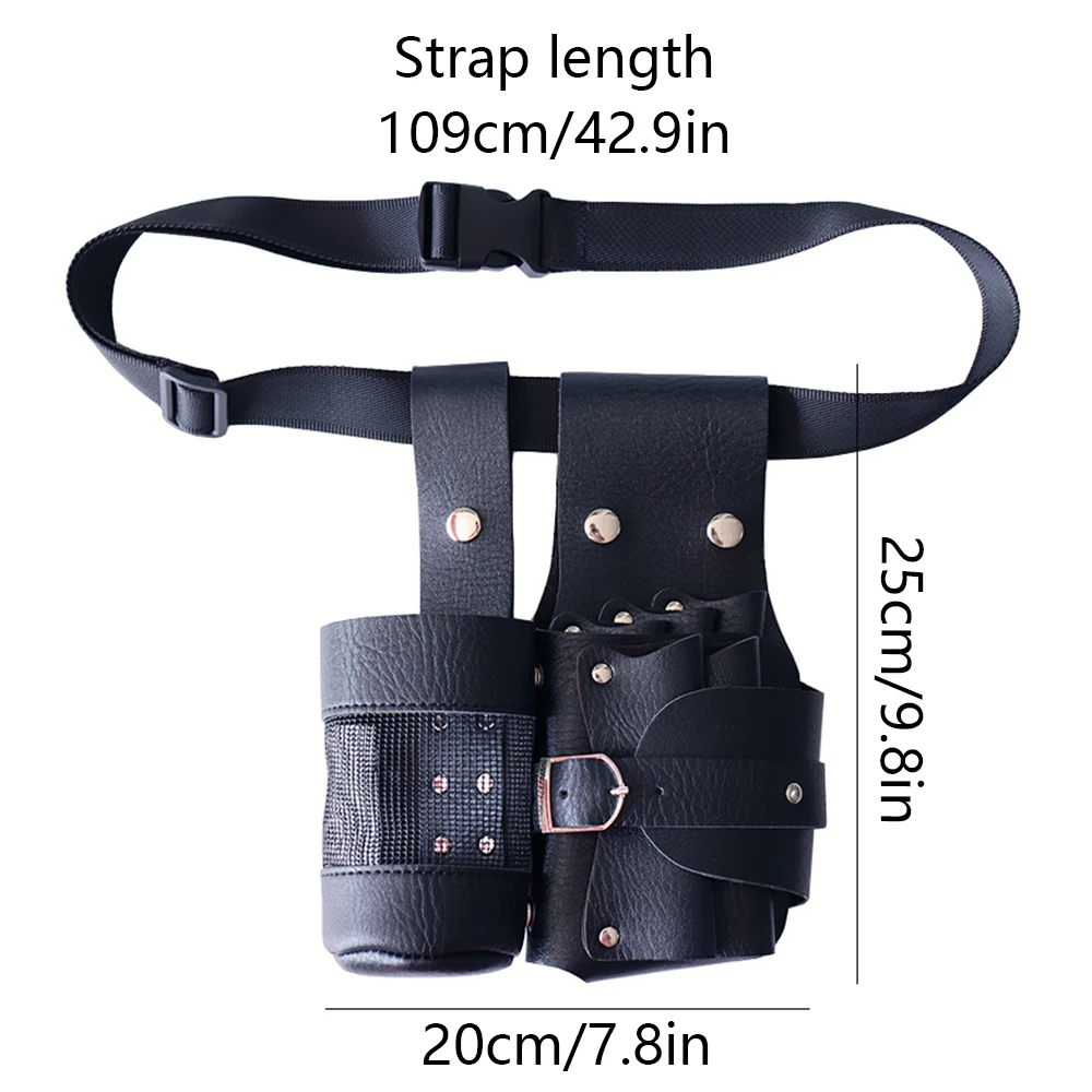 Professional Barber Scissors Belt Bag, Multifunctional Detachable Tool Bag, Fashion Hairstylist Shoulder BagHair tool organizer