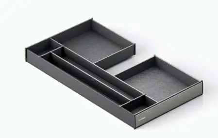 Modern Vanity U-Shape Drawer Organizer with Dividers Eco-Friendly Multi-Function Slide Out Storage Tray for Kitchen Cabinets