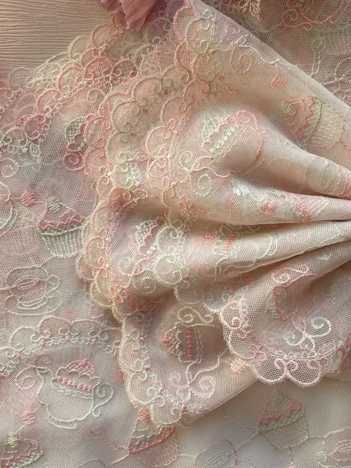 

Embroidery Tea Pot Cake DIY Underwear Baby Clothes Hair Accories Curtain Bedding Fabric Lace Trim Home Decor Crt Supplies