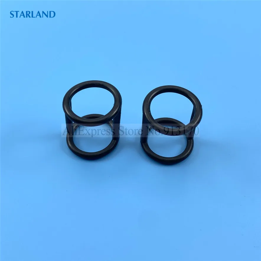 Пара силиконовых уплотнительных колец, черные уплотнительные прокладки в форме буквы H, аксессуары для мягких машин для мороженого, запчасти, внешний диаметр 2,8 см