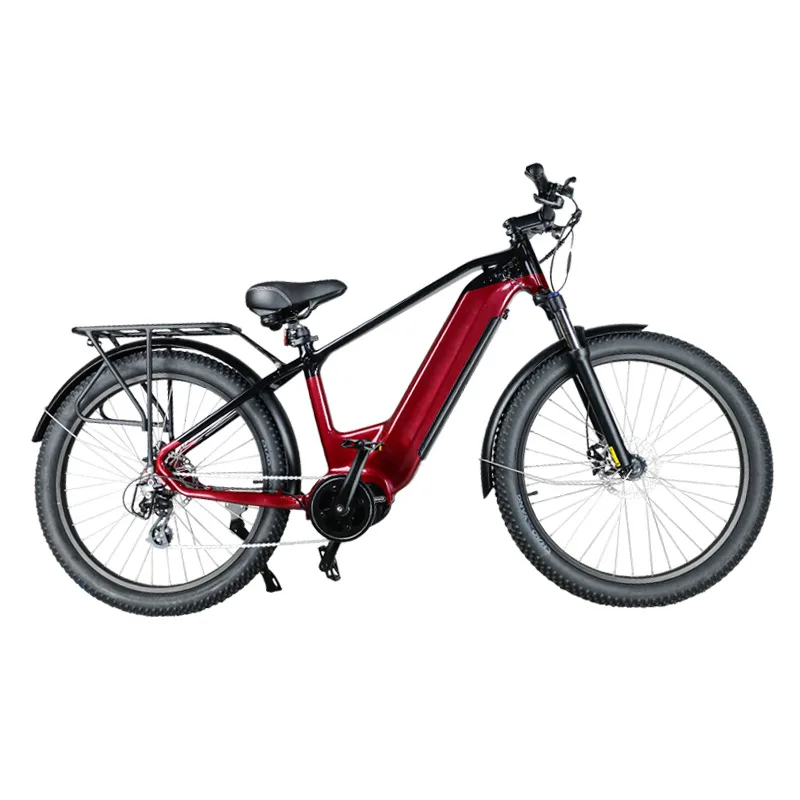 

26-Inch performance full shock-absorbing mid-mounted motor electric bicycle, mountain off-road motorcycle
