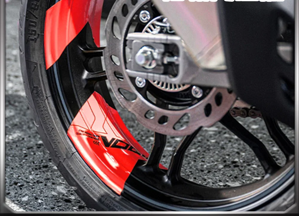 

FOR VOGE 250RR 300RR 525RR Motorcycle Reflective Wheel Rim Stripe Decal Sticker Front Rear Decal Full Set