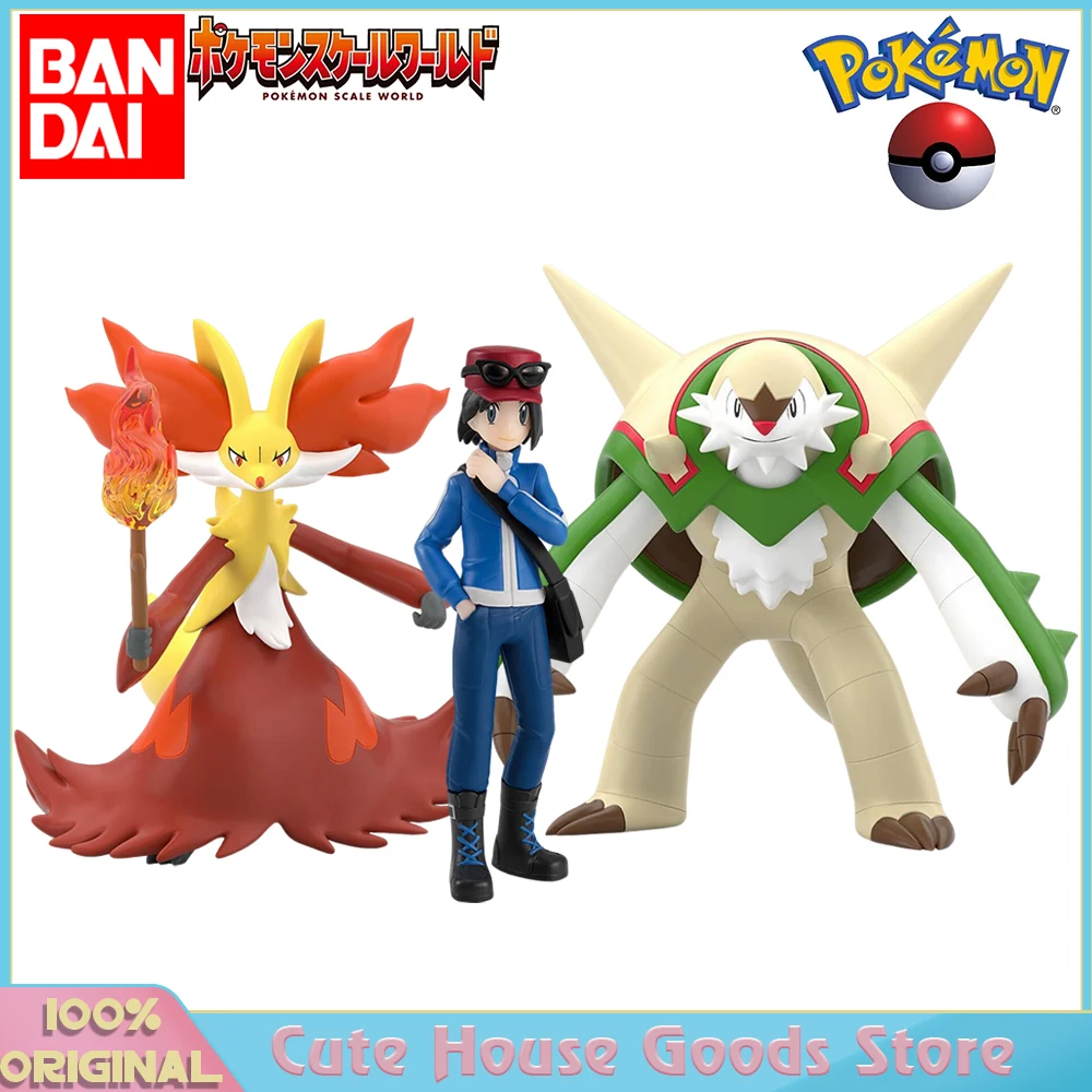 

[Предзаказ] Оригинальный Bandai Pokemon Scale World Pokemon Legends Z-A Kalos Region Calem Delphox Chesnaught Pack Игра Аниме Фигурка