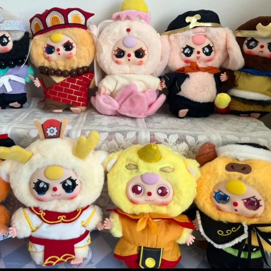 

Оригинальная в наличии Baby Three Chaos Heavenly Palace Series, мастер ученик, четыре модных глухих коробок, мультяшная кукла, кулон, подарки