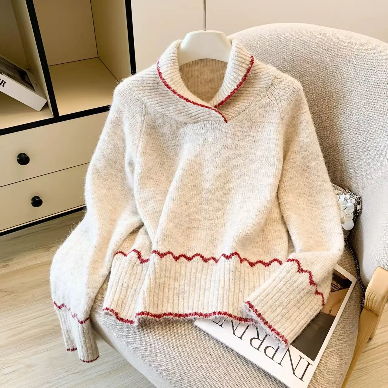 

Women's Oversized Lazy Sle Knitted Sweater Coat oulder Width Regular Long Sve round Ne Soft Cozy Spring Autumn Winte...