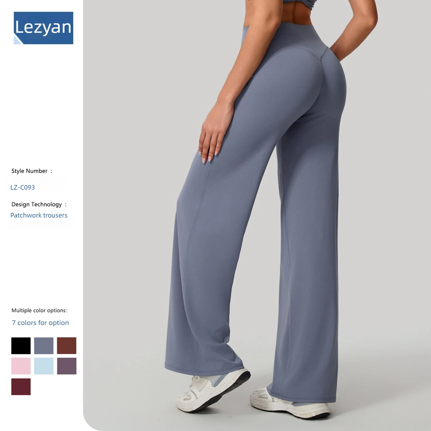

Lezyan Loose Soft Yoga Wide Leg Pants Pilates Running Fitness High Waist Straight Pants Gym Leggings Women Workout