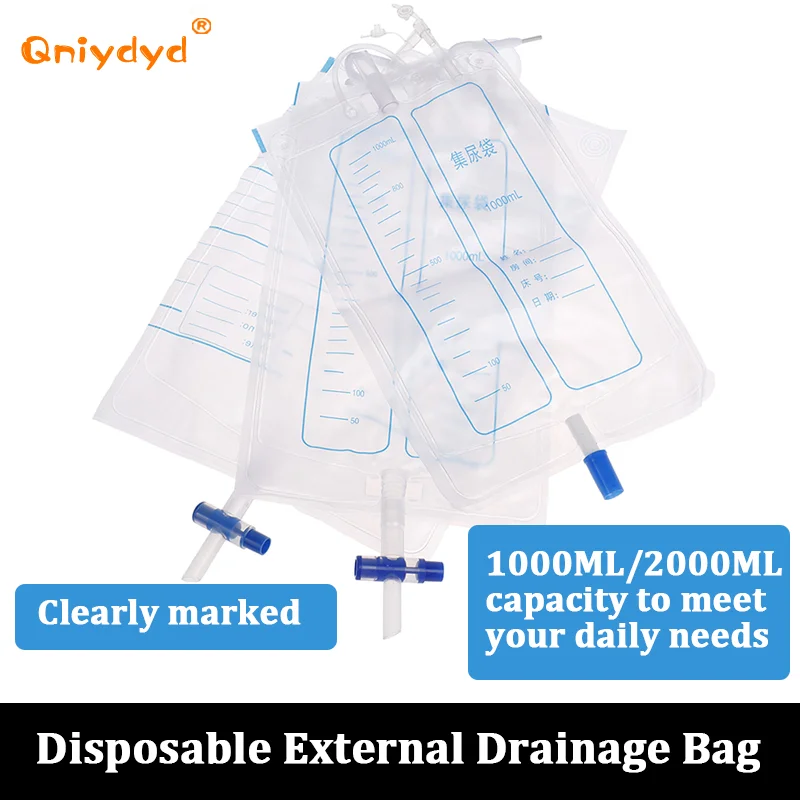 1000/2000ML Urine Bag Urinal Urinal Collector Urination Catheter Bag Urology Consumables