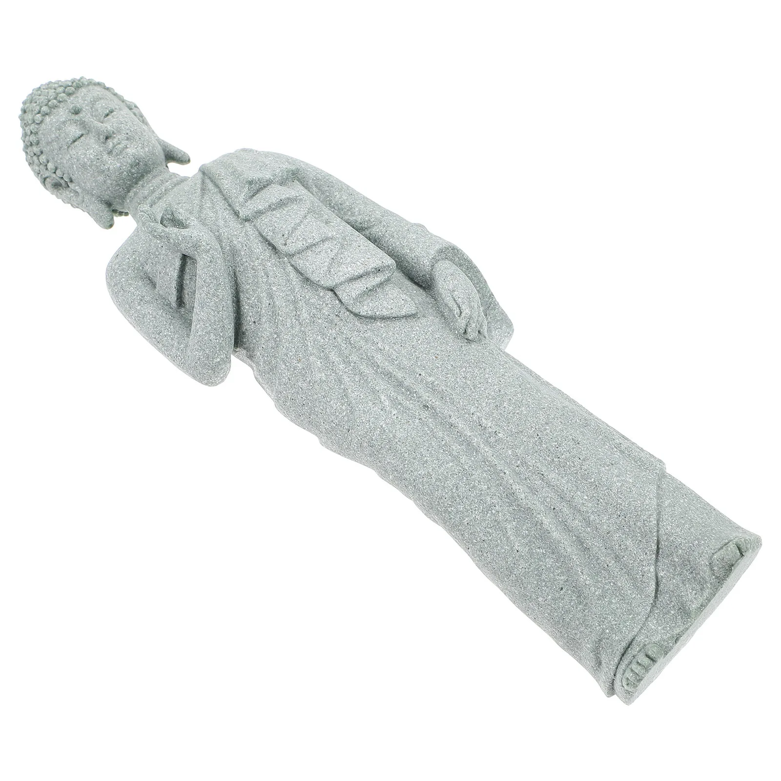 

Sandstone Buddha Handcrafted Desktop Zen Decor For Home Office Study Room Tabletop Decoration Indoor Vintage Craft