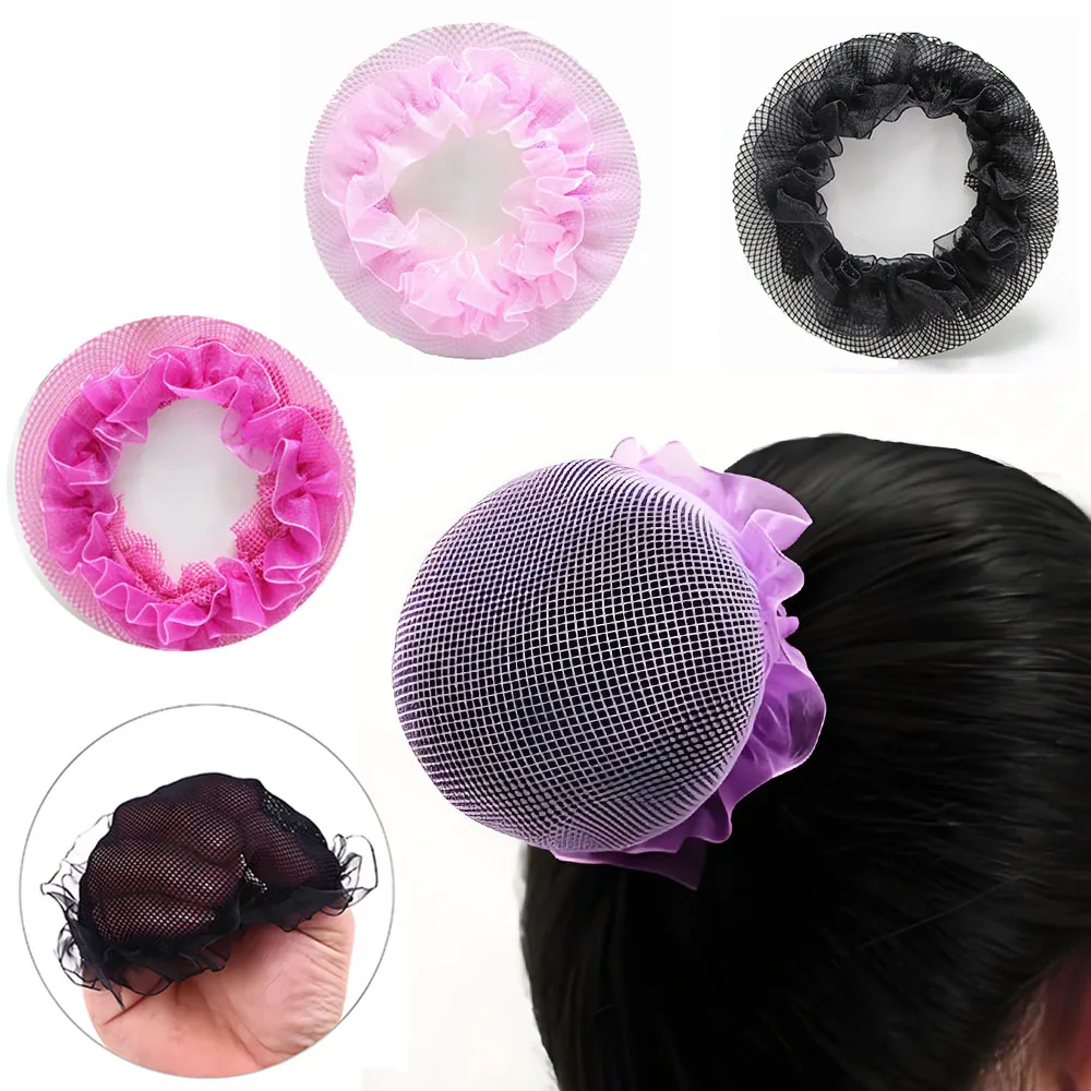 

Ballet Dance Hair Net Dance Hair Mesh Net Children Women Performance Hair Accessory Non-Slip Durable with Multi-Color
