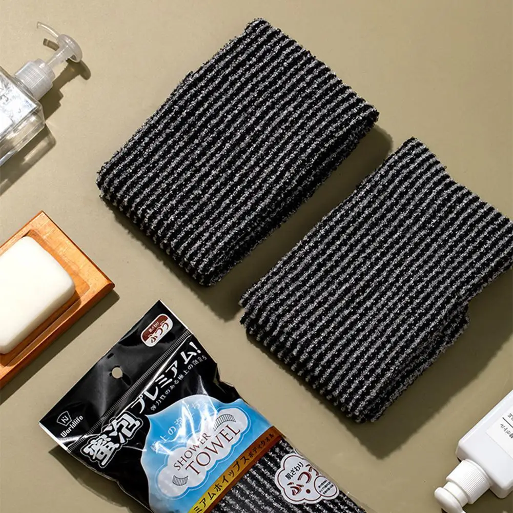 Paño de baño japonés para frotar, cepillo de toalla de nailon para la espalda, toallas exfoliantes, esponja de ducha, accesorios de baño para el cuerpo, L4d9