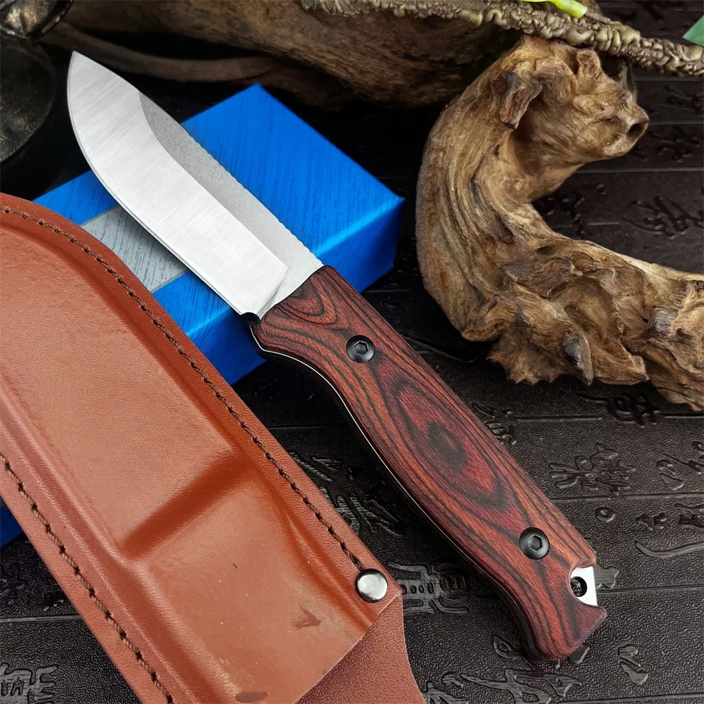 

Новый тактический нож BM 15002-2 для выживания и охоты с фиксированным клинком из стали 9Cr13Mov, рукоять из стабилизированной древесины, для активного отдыха и кемпинга