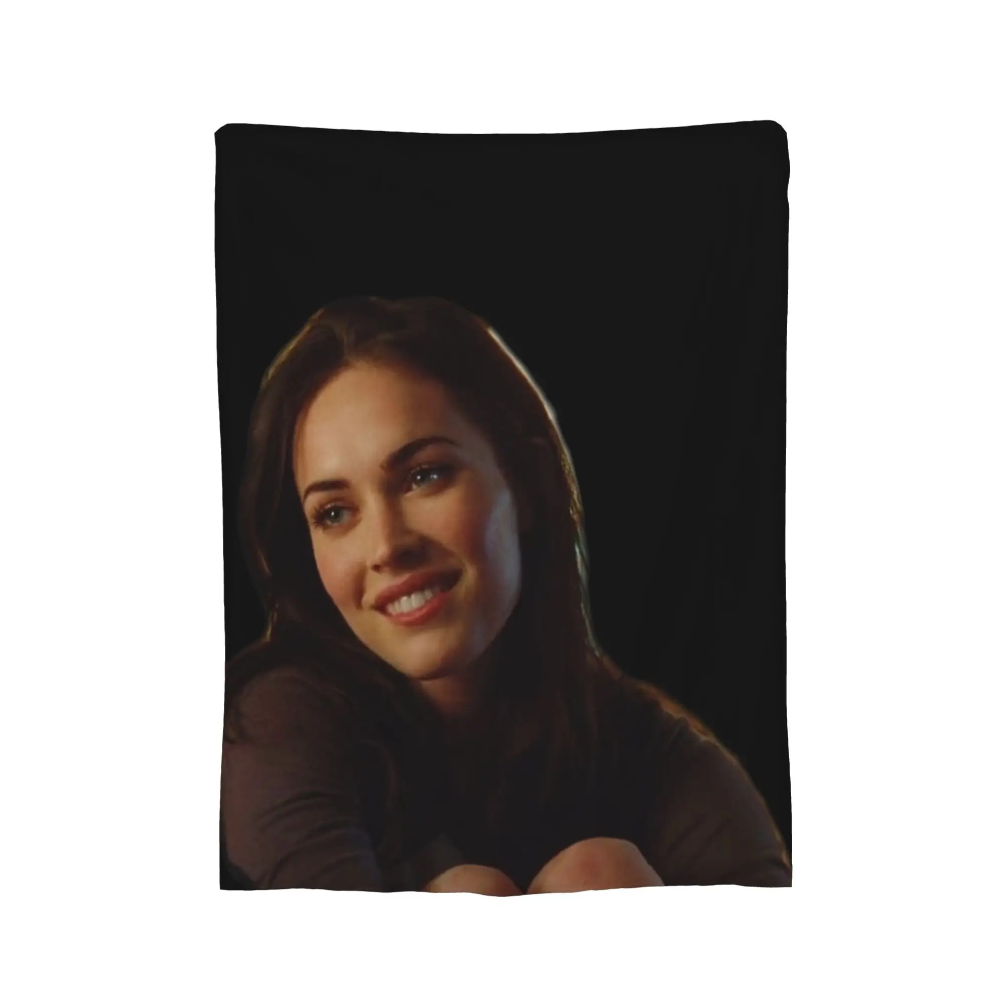 megan fox Knitted Blanket Fleece  Lightweight Thin Throw Blanket for Bedroom Sofa Bed Rug